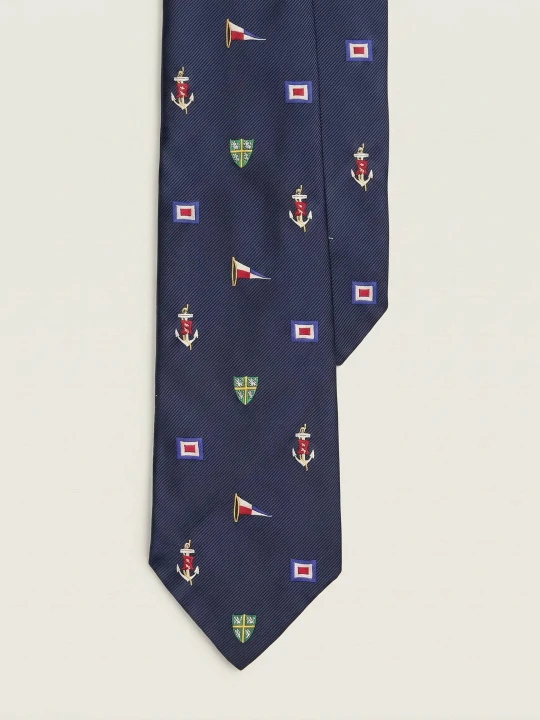 Zdjęcie produktu POLO RALPH LAUREN Jedwabny krawat granatowy