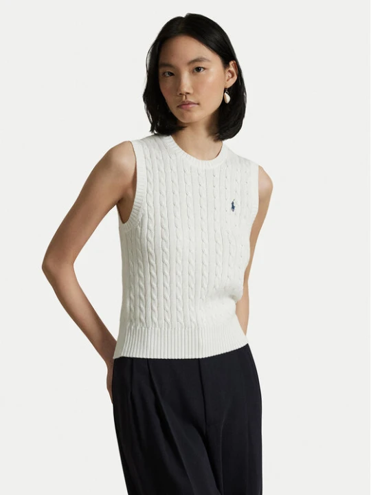 Zdjęcie produktu Polo Ralph Lauren Kamizelka 211971882001 Biały Slim Fit