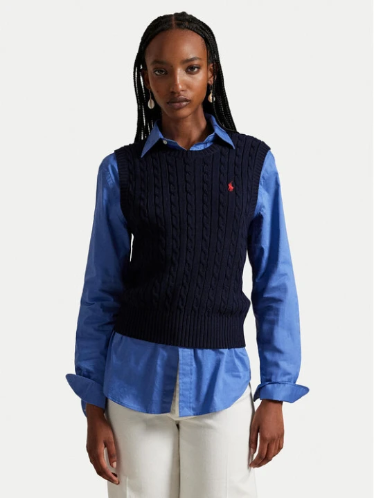 Zdjęcie produktu Polo Ralph Lauren Kamizelka 211971882501 Granatowy Slim Fit