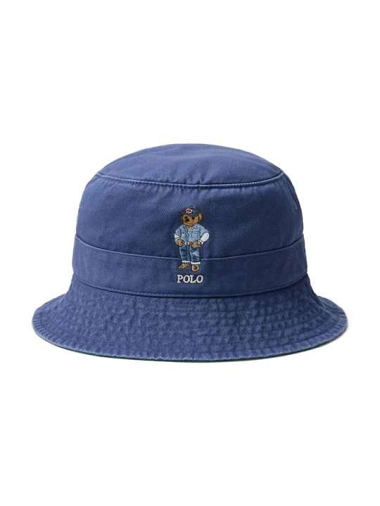 Zdjęcie produktu Polo Ralph Lauren kapelusz bawełniany granatowy