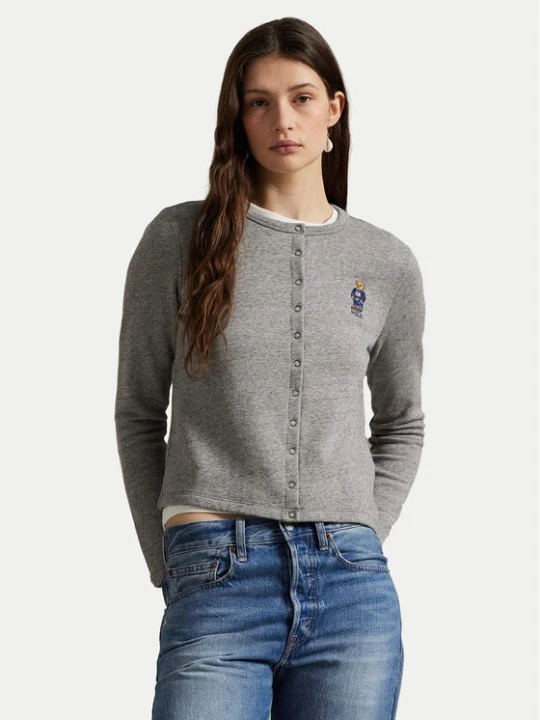 Zdjęcie produktu Polo Ralph Lauren Kardigan 211955298003 Szary Slim Fit