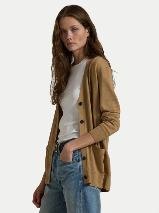 Zdjęcie produktu Polo Ralph Lauren Kardigan 211956233001 Beżowy Relaxed Fit