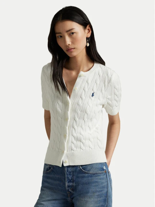Zdjęcie produktu Polo Ralph Lauren Kardigan 211966720001 Biały Slim Fit
