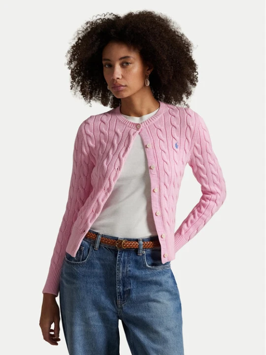 Zdjęcie produktu Polo Ralph Lauren Kardigan 211971868010 Różowy Slim Fit