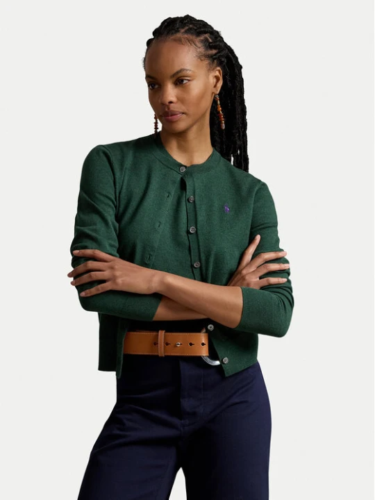 Zdjęcie produktu Polo Ralph Lauren Kardigan 211971871506 Zielony Regular Fit