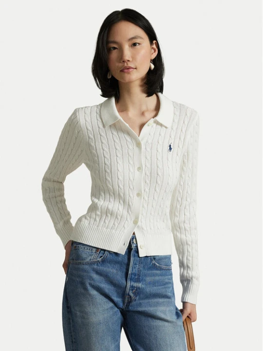 Zdjęcie produktu Polo Ralph Lauren Kardigan 211971881001 Biały Slim Fit