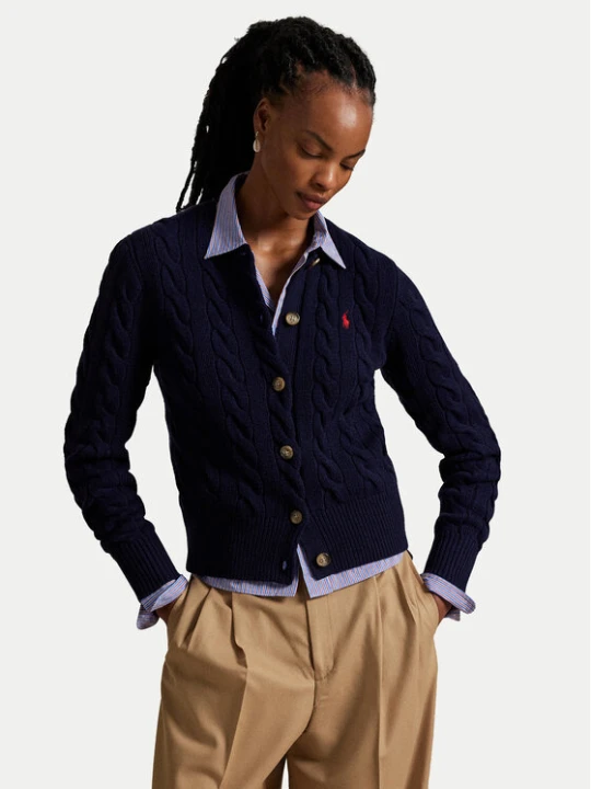 Zdjęcie produktu Polo Ralph Lauren Kardigan 211972104004 Granatowy Slim Fit