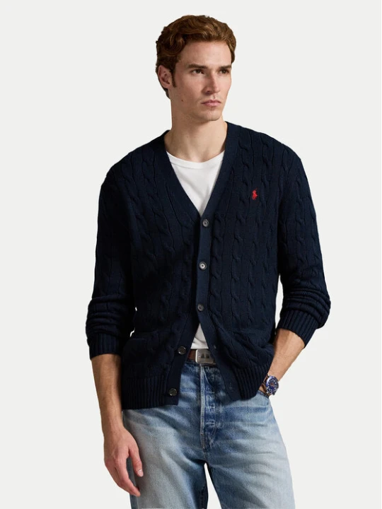 Zdjęcie produktu Polo Ralph Lauren Kardigan 710890548004 Granatowy Regular Fit