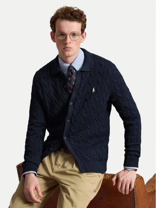 Zdjęcie produktu Polo Ralph Lauren Kardigan 710979114500 Granatowy Regular Fit