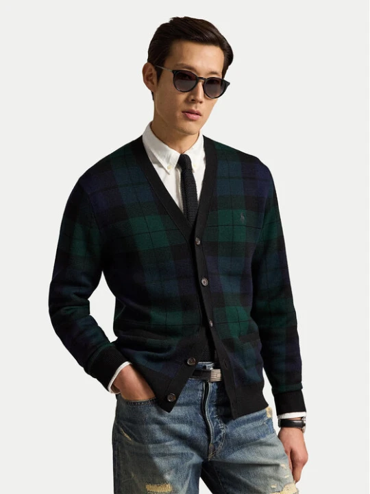 Zdjęcie produktu Polo Ralph Lauren Kardigan 710B23895001 Zielony Regular Fit