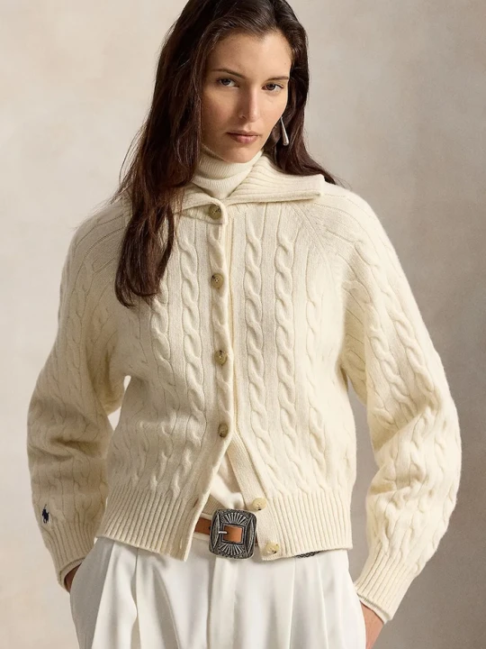 Zdjęcie produktu Polo Ralph Lauren kardigan damski wełniany beżowy