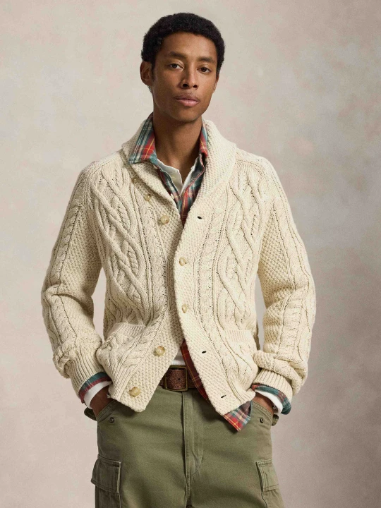 Zdjęcie produktu POLO RALPH LAUREN Kardigan | Regular Fit ecru