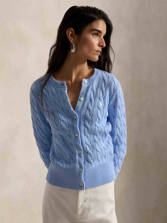 Zdjęcie produktu POLO RALPH LAUREN Kardigan | Slim Fit błękitny