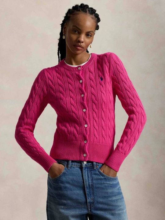 Zdjęcie produktu POLO RALPH LAUREN Kardigan | Slim Fit fuksja