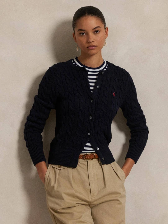 Zdjęcie produktu POLO RALPH LAUREN Kardigan | Slim Fit granatowy