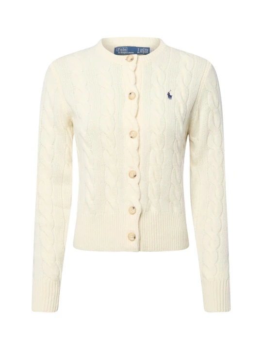 Zdjęcie produktu Polo Ralph Lauren Kardigan z zawartością kaszmiru Kobiety Kaszmir biały