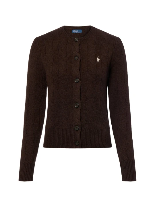 Zdjęcie produktu Polo Ralph Lauren Kardigan z zawartością kaszmiru Kobiety Kaszmir brązowy