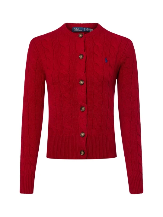 Zdjęcie produktu Polo Ralph Lauren Kardigan z zawartością kaszmiru Kobiety Kaszmir czerwony