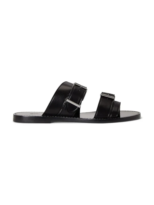 Zdjęcie produktu Polo Ralph Lauren klapki skórzane Bkle Slide czarny