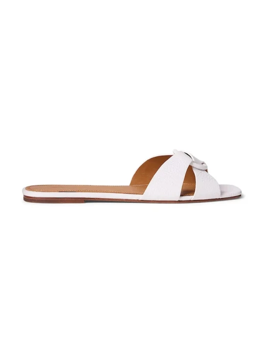 Zdjęcie produktu Polo Ralph Lauren klapki skórzane Plo Rng Br Sandal biały