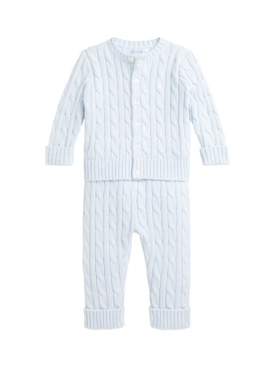 Zdjęcie produktu Polo Ralph Lauren Komplet dziecięcy 320966889002 Błękitny Regular Fit Niebieski jasny