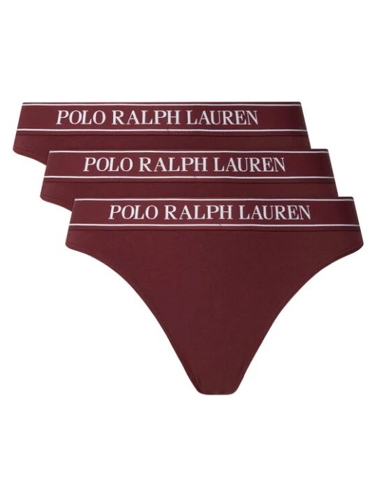 Zdjęcie produktu Polo Ralph Lauren Komplet stringów 4P0708 Bordowy