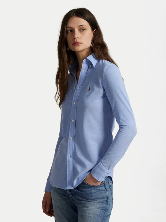 Zdjęcie produktu Polo Ralph Lauren Koszula 211664427001 Błękitny Slim Fit Niebieski jasny