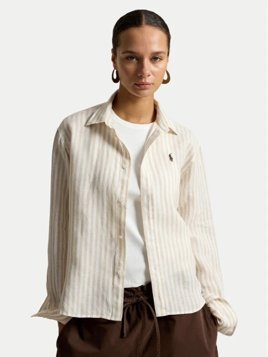 Zdjęcie produktu Polo Ralph Lauren Koszula 211935130504 Beżowy jasny Relaxed Fit