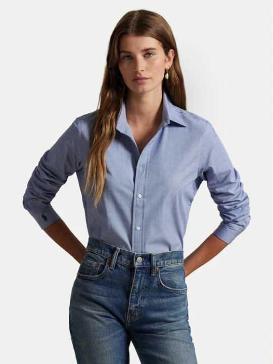 Zdjęcie produktu Polo Ralph Lauren Koszula 211941509004 Błękitny Slim Fit Niebieski jasny