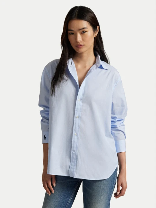 Zdjęcie produktu Polo Ralph Lauren Koszula 211968220002 Błękitny Oversize Niebieski jasny