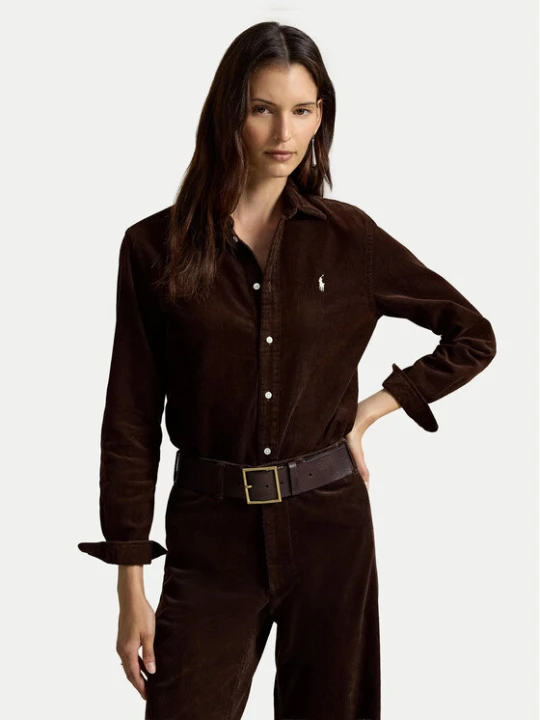 Zdjęcie produktu Polo Ralph Lauren Koszula 211A93203009 Brązowy ciemny Regular Fit