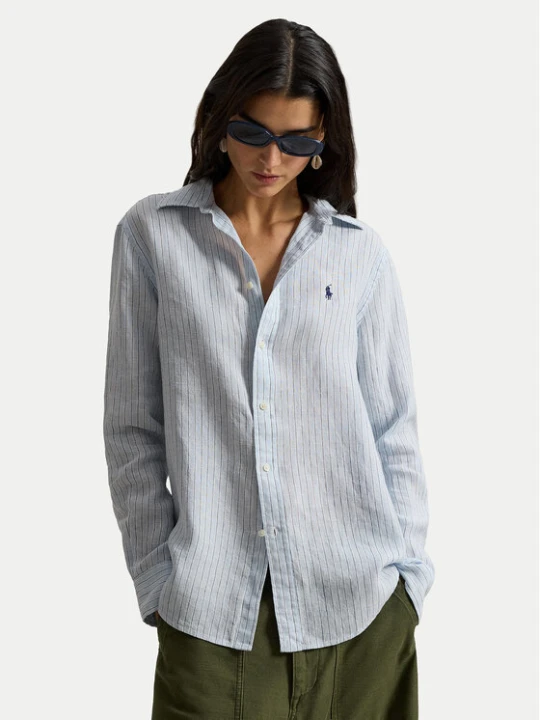 Zdjęcie produktu Polo Ralph Lauren Koszula 211A96158003 Błękitny Classic Fit Niebieski jasny