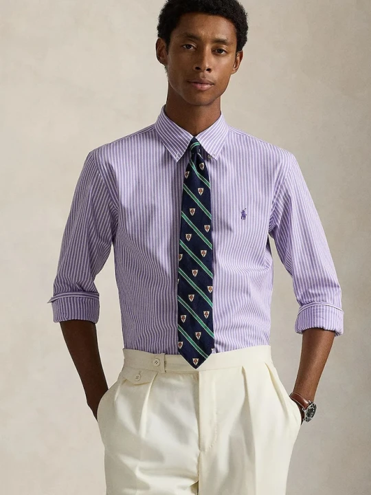 Zdjęcie produktu Polo Ralph Lauren koszula męska bawełniana fioletowy