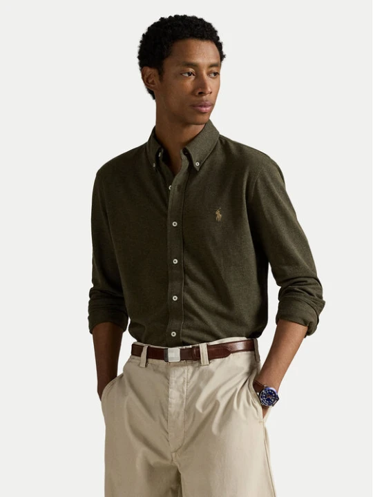 Zdjęcie produktu Polo Ralph Lauren Koszula 710654408111 Zielony Regular Fit