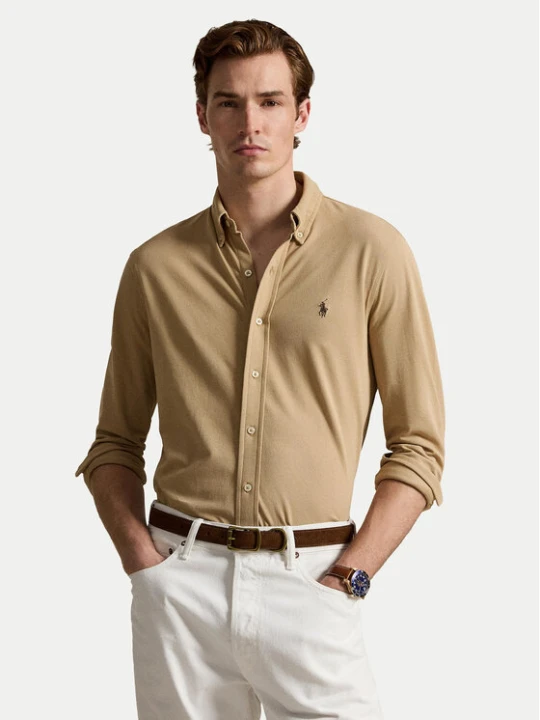 Zdjęcie produktu Polo Ralph Lauren Koszula 710654408503 Beżowy ciemny Regular Fit