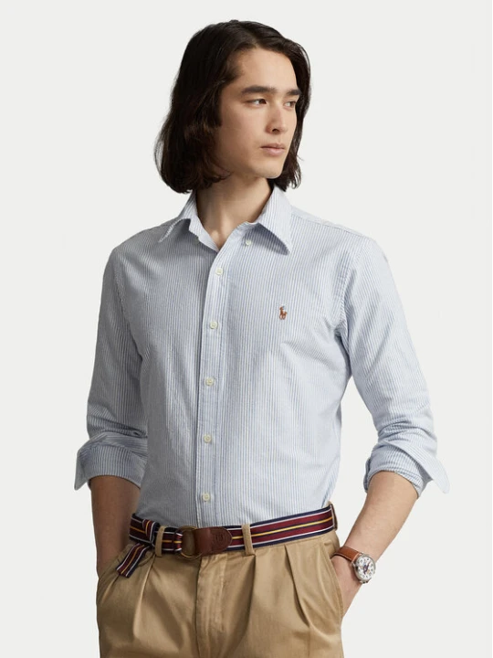 Zdjęcie produktu Polo Ralph Lauren Koszula 710792041004 Błękitny Custom Fit Niebieski jasny