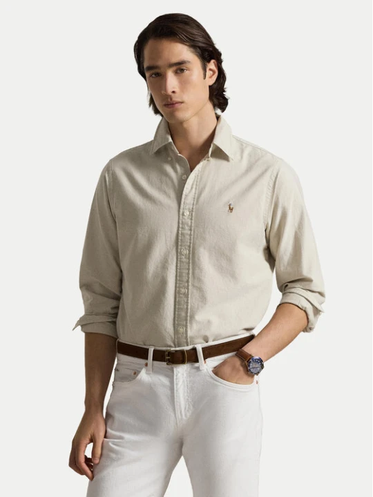 Zdjęcie produktu Polo Ralph Lauren Koszula 710792161019 Beżowy jasny Slim Fit