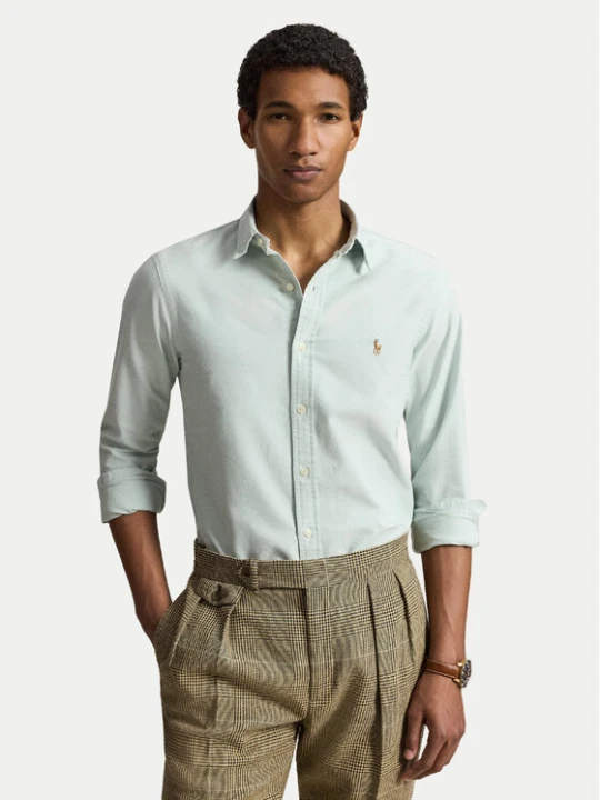 Zdjęcie produktu Polo Ralph Lauren Koszula 710792161501 Zielony jasny Slim Fit