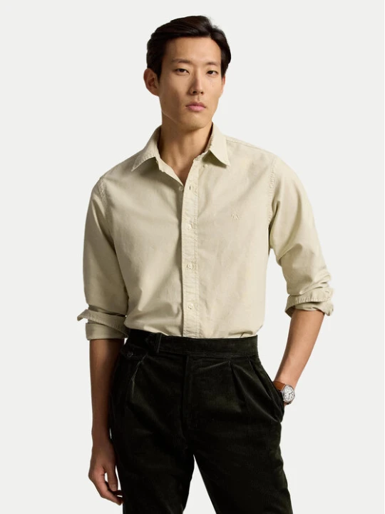 Zdjęcie produktu Polo Ralph Lauren Koszula 710804257505 Beżowy jasny Slim Fit