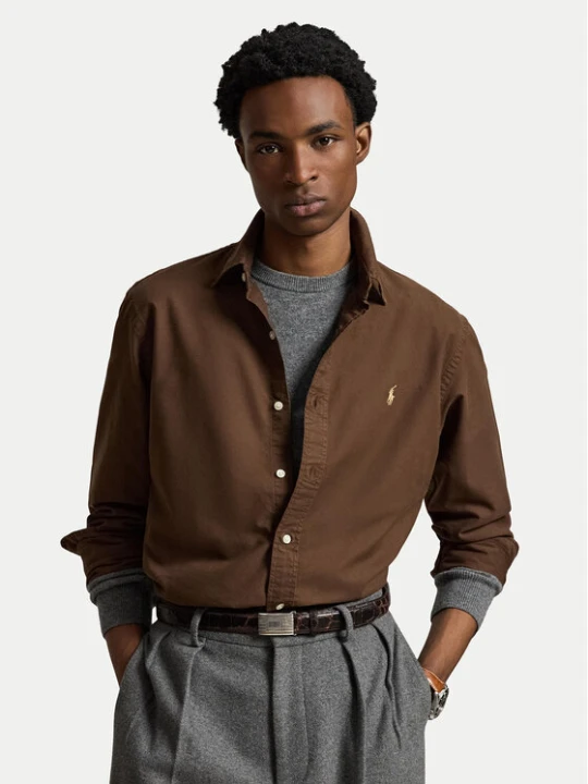 Zdjęcie produktu Polo Ralph Lauren Koszula 710805564519 Brązowy ciemny Regular Fit