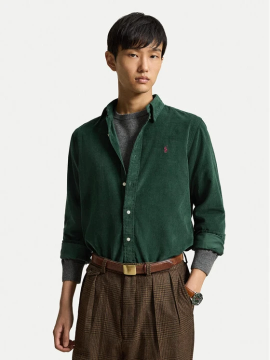 Zdjęcie produktu Polo Ralph Lauren Koszula 710853123500 Zielony ciemny Custom Fit