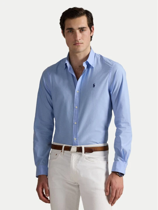 Zdjęcie produktu Polo Ralph Lauren Koszula 710929348009 Błękitny Slim Fit Niebieski jasny