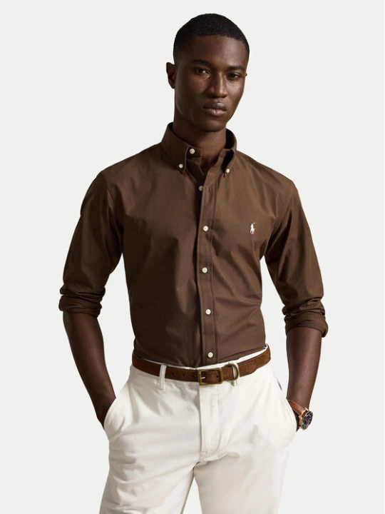 Zdjęcie produktu Polo Ralph Lauren Koszula 710929349505 Brązowy jasny Custom Fit