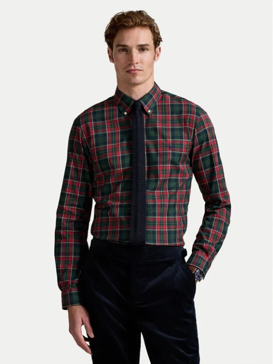 Zdjęcie produktu Polo Ralph Lauren Koszula 710953644008 Czerwony Custom Fit