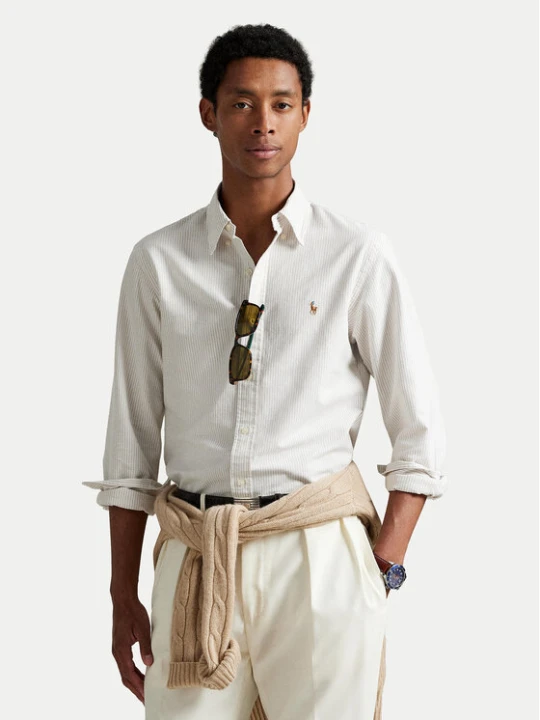 Zdjęcie produktu Polo Ralph Lauren Koszula 710953710004 Beżowy jasny Slim Fit