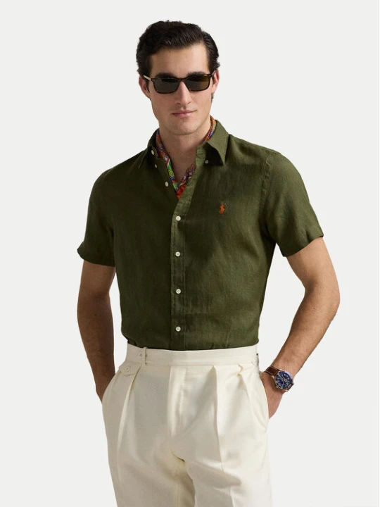 Zdjęcie produktu Polo Ralph Lauren Koszula 710968912002 Khaki Custom Fit