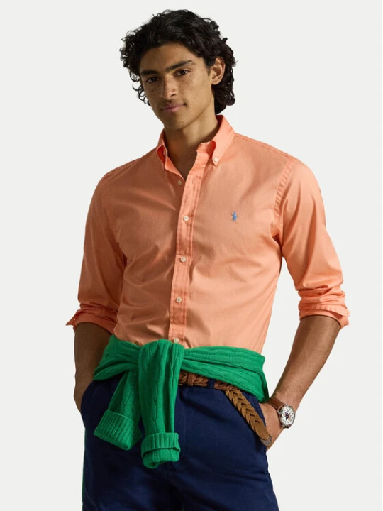 Zdjęcie produktu Polo Ralph Lauren Koszula 710B20512010 Pomarańczowy jasny Custom Fit
