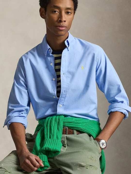 Zdjęcie produktu Polo Ralph Lauren koszula męska bawełniana niebieski