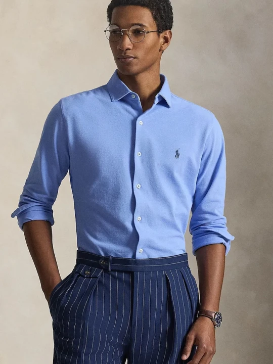 Zdjęcie produktu Polo Ralph Lauren koszula bawełniana niebieski