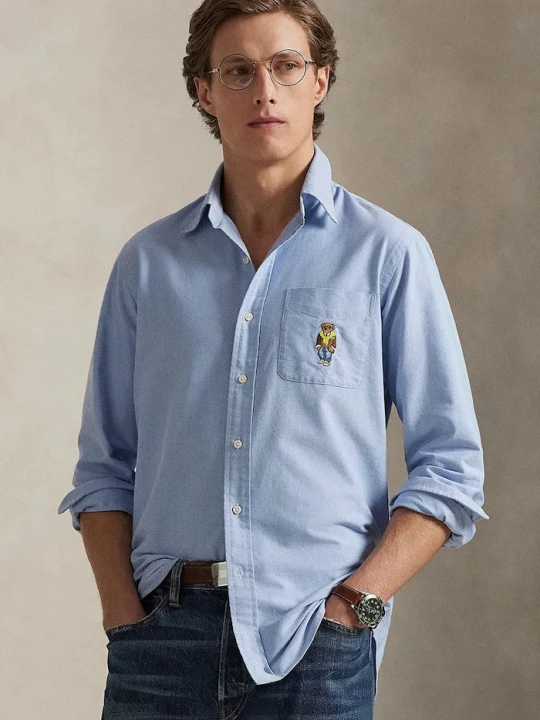Zdjęcie produktu Polo Ralph Lauren koszula bawełniana niebieski
